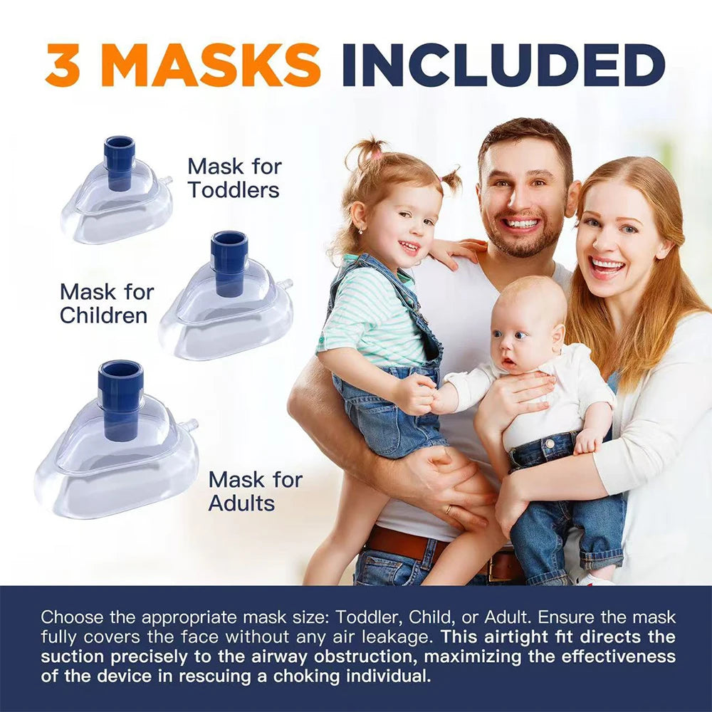 Auto CPR First Aid Choking Device Outdoor Home Choking Emergency Equipment Adults Children Breath Rescue Anti Suffocation Device