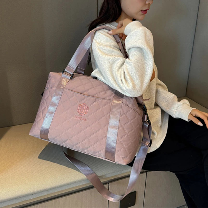 Large Capacity Outdoor Travel Bag Waterproof Luggage Handbag Women Shoulder Bag Oxford Men Sports Gym Bag Female Crossbody Bags