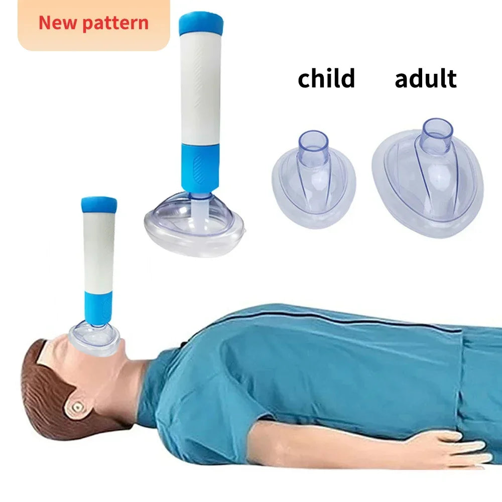 Dispositivo de primeros auxilios para RCP automático contra asfixia, equipo de emergencia para asfixia en exteriores para adultos y niños, dispositivo de rescate respiratorio antiasfixia.