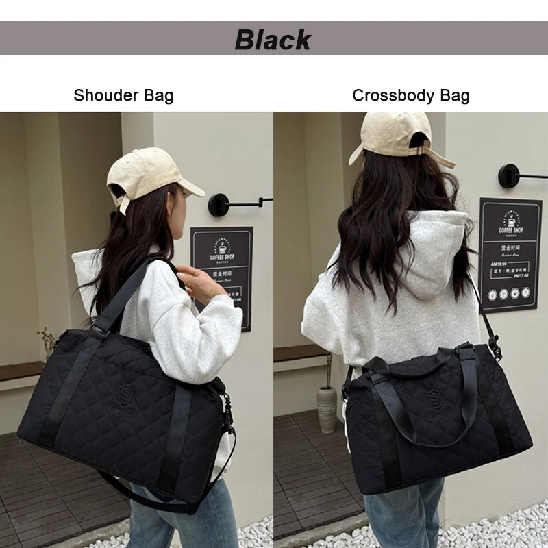 Large Capacity Outdoor Travel Bag Waterproof Luggage Handbag Women Shoulder Bag Oxford Men Sports Gym Bag Female Crossbody Bags