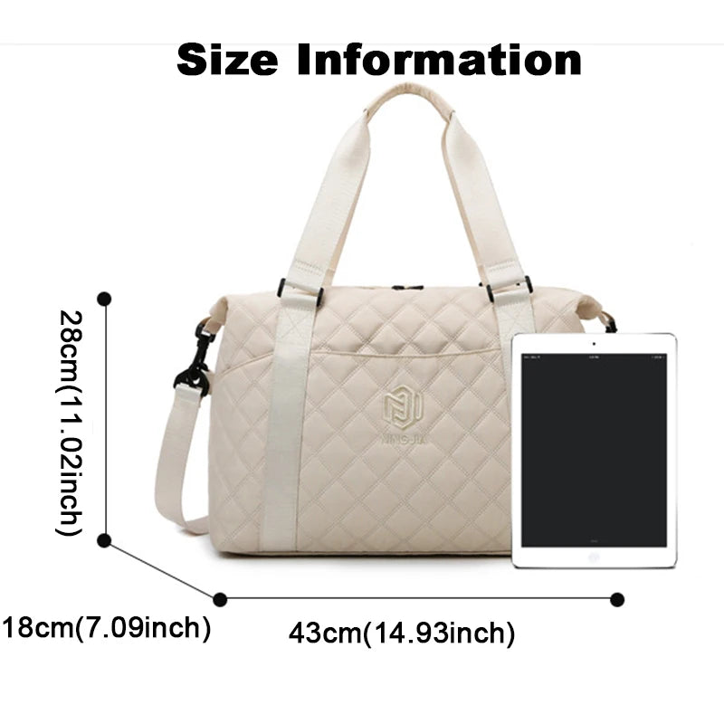 Large Capacity Outdoor Travel Bag Waterproof Luggage Handbag Women Shoulder Bag Oxford Men Sports Gym Bag Female Crossbody Bags