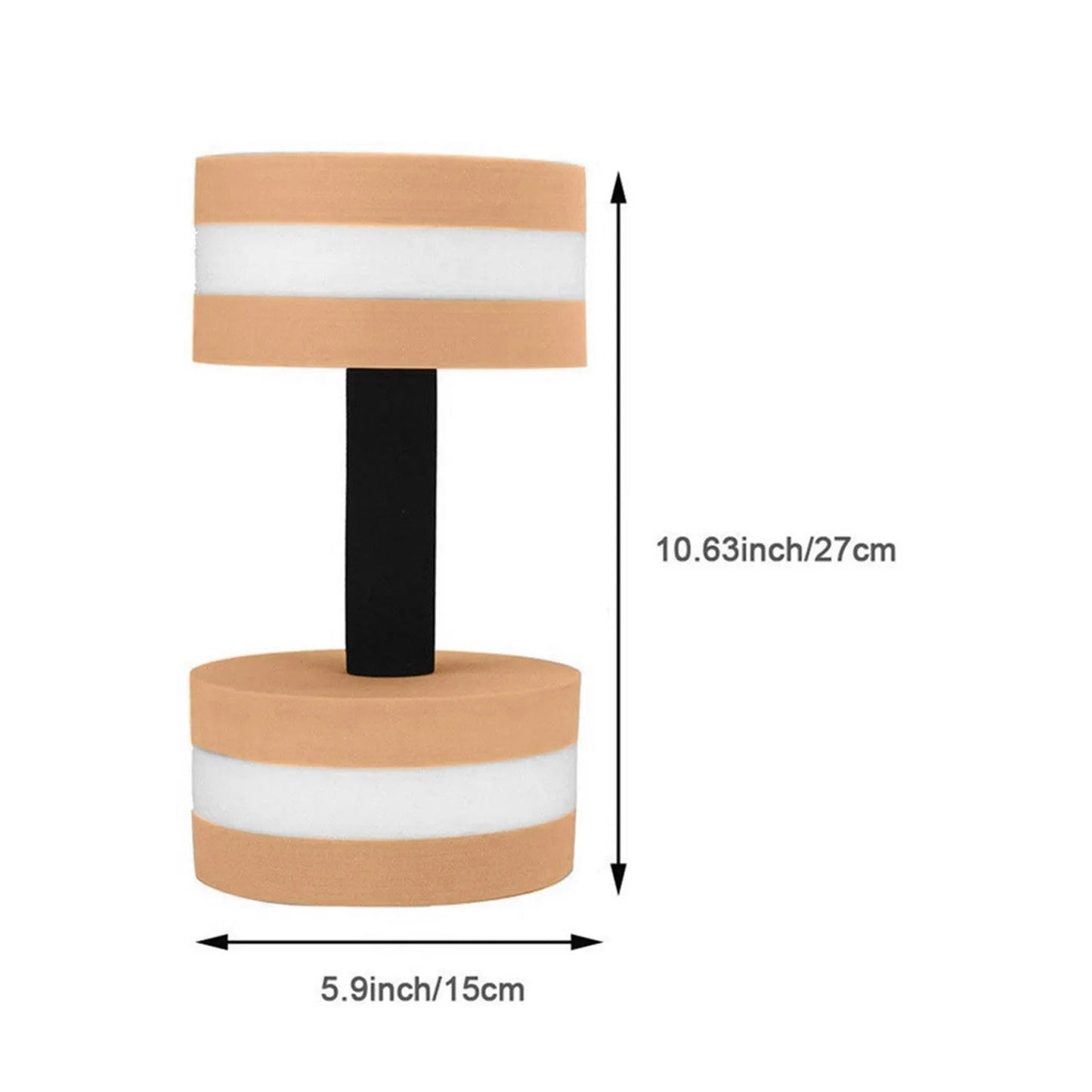 EVA Water Floating Dumbbell Foam Water Foating Dumbbell Pool Dumbbells Water Aerobics Exercise Fitness