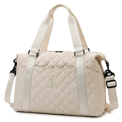 Bolso de viaje para exteriores de gran capacidad, impermeable, para mujer, bolso de hombro Oxford, bolso deportivo de gimnasio, bolso cruzado para mujer