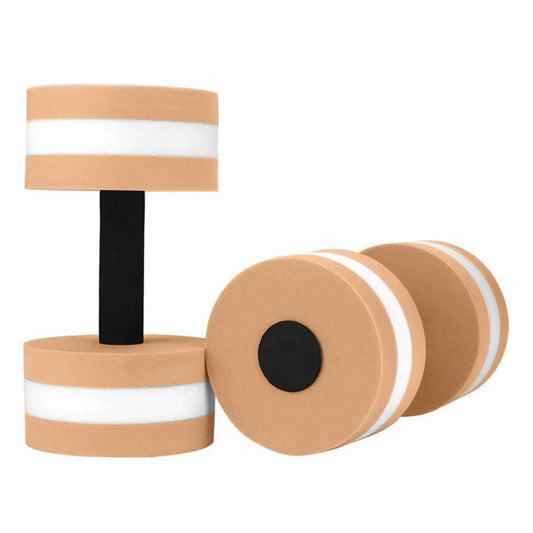 Mancuernas flotantes de espuma EVA para agua, mancuernas de piscina, ejercicios aeróbicos acuáticos, fitness