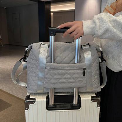 Bolso de viaje para exteriores de gran capacidad, impermeable, para mujer, bolso de hombro Oxford, bolso deportivo de gimnasio, bolso cruzado para mujer