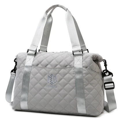 Bolso de viaje para exteriores de gran capacidad, impermeable, para mujer, bolso de hombro Oxford, bolso deportivo de gimnasio, bolso cruzado para mujer