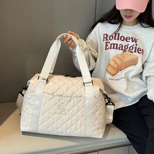 Bolso de viaje para exteriores de gran capacidad, impermeable, para mujer, bolso de hombro Oxford, bolso deportivo de gimnasio, bolso cruzado para mujer