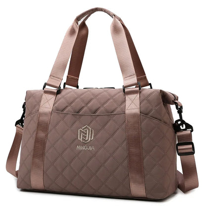 Bolso de viaje para exteriores de gran capacidad, impermeable, para mujer, bolso de hombro Oxford, bolso deportivo de gimnasio, bolso cruzado para mujer