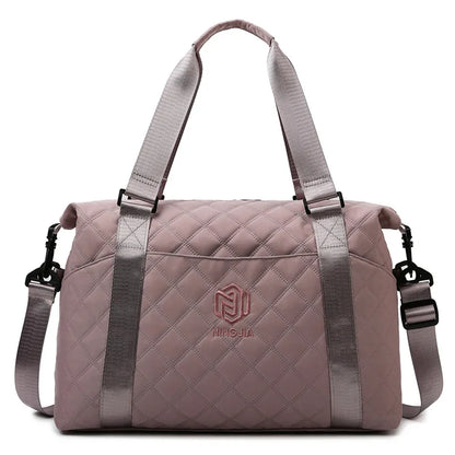 Bolso de viaje para exteriores de gran capacidad, impermeable, para mujer, bolso de hombro Oxford, bolso deportivo de gimnasio, bolso cruzado para mujer
