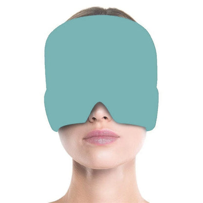 Gorro para aliviar la presión, el dolor, la migraña, el gel de hielo, compresas frías, terapia, envoltura de hielo para la cabeza, mascarilla para los ojos.