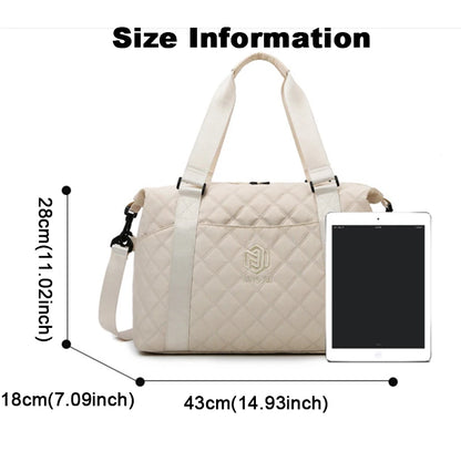 Bolso de viaje para exteriores de gran capacidad, impermeable, para mujer, bolso de hombro Oxford, bolso deportivo de gimnasio, bolso cruzado para mujer